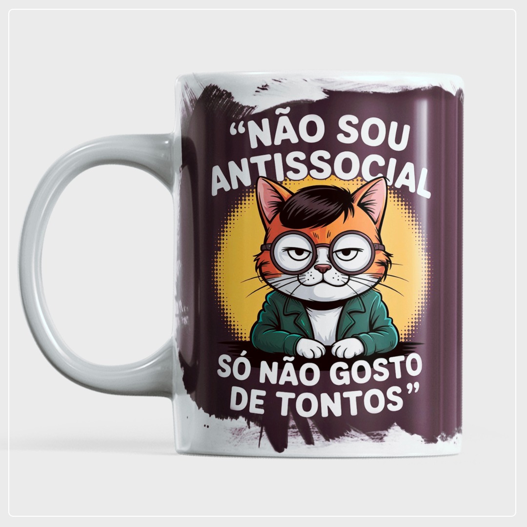 Caneca personalizada criativa com arte exclusiva