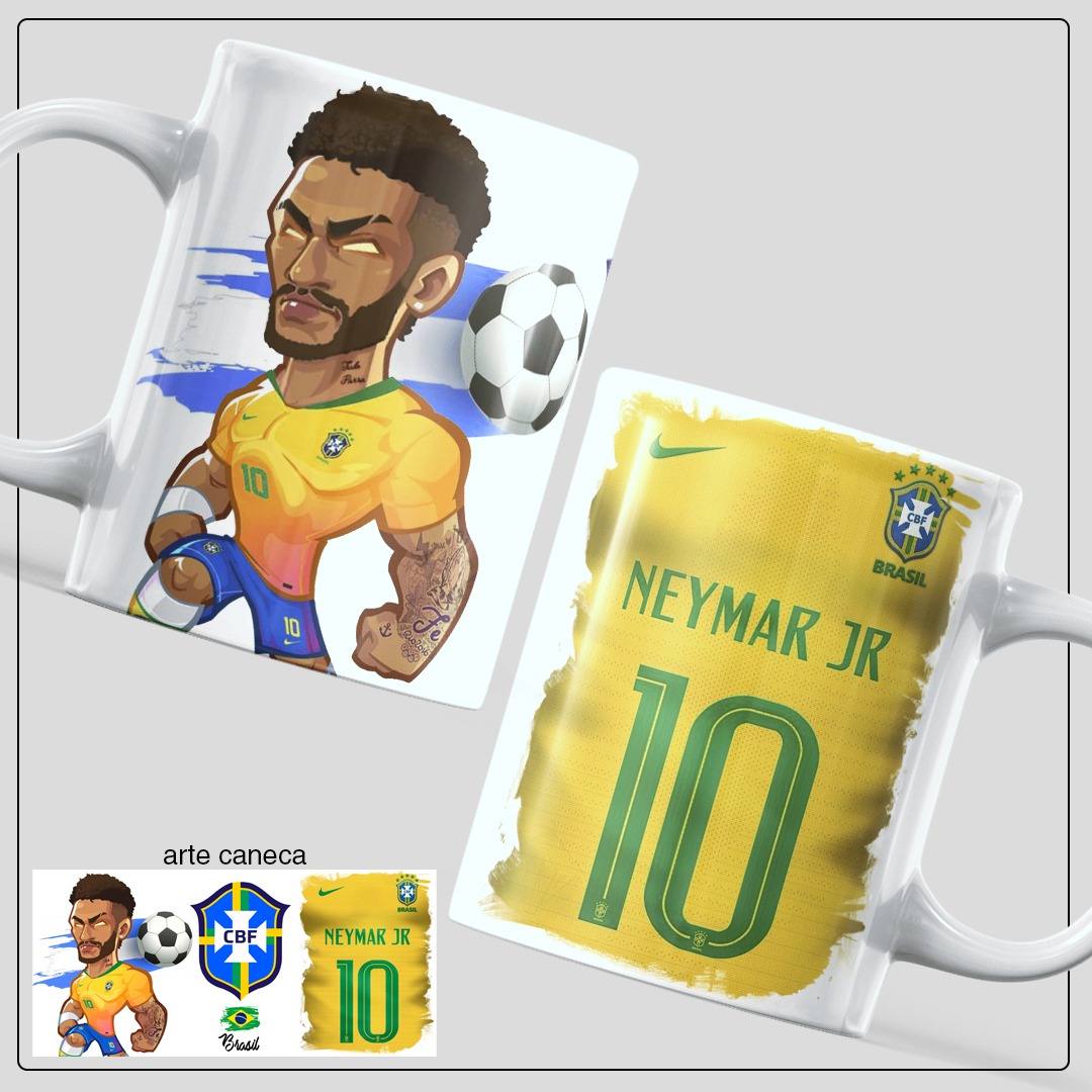 Caneca criativa com arte geométrica ou artística