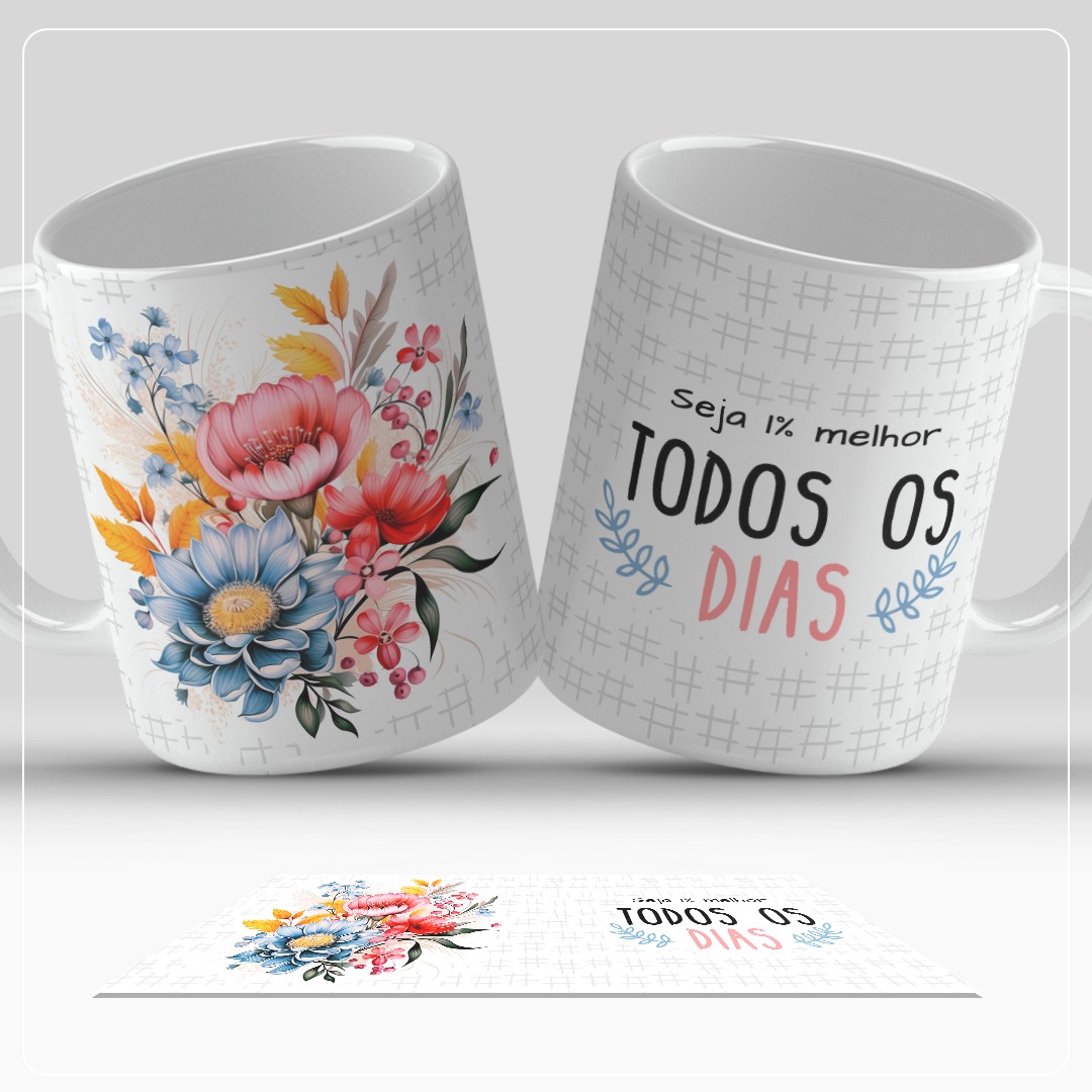 Caneca com padrão visual moderno e autêntico