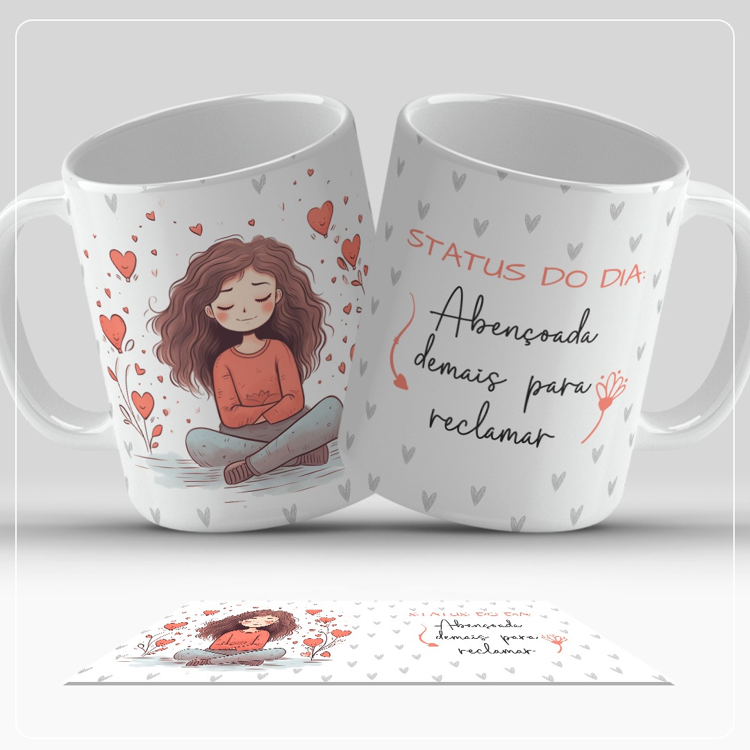 Caneca personalizada com riqueza de cores e brilho